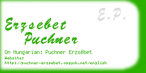 erzsebet puchner business card